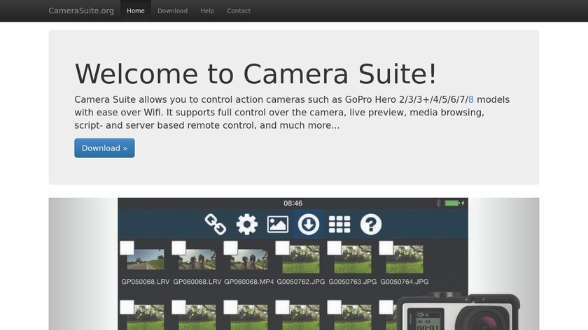Camera Suite Landing Page