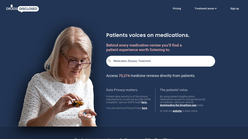 Drugs Disclosed Landing Page
