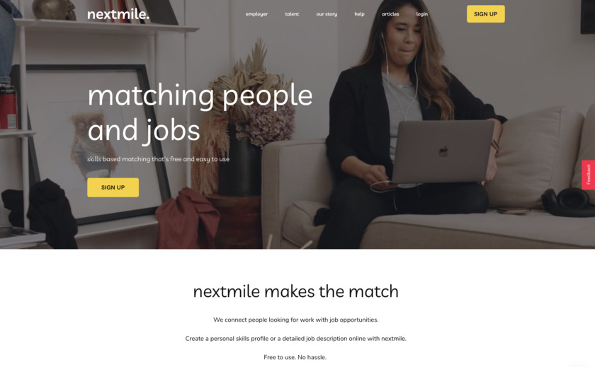 nextmile Landing Page
