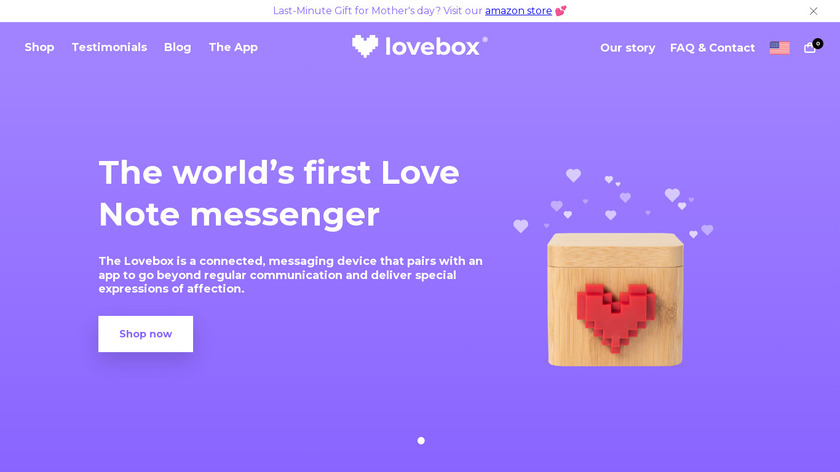 Lovebox Color & Photo Landing Page