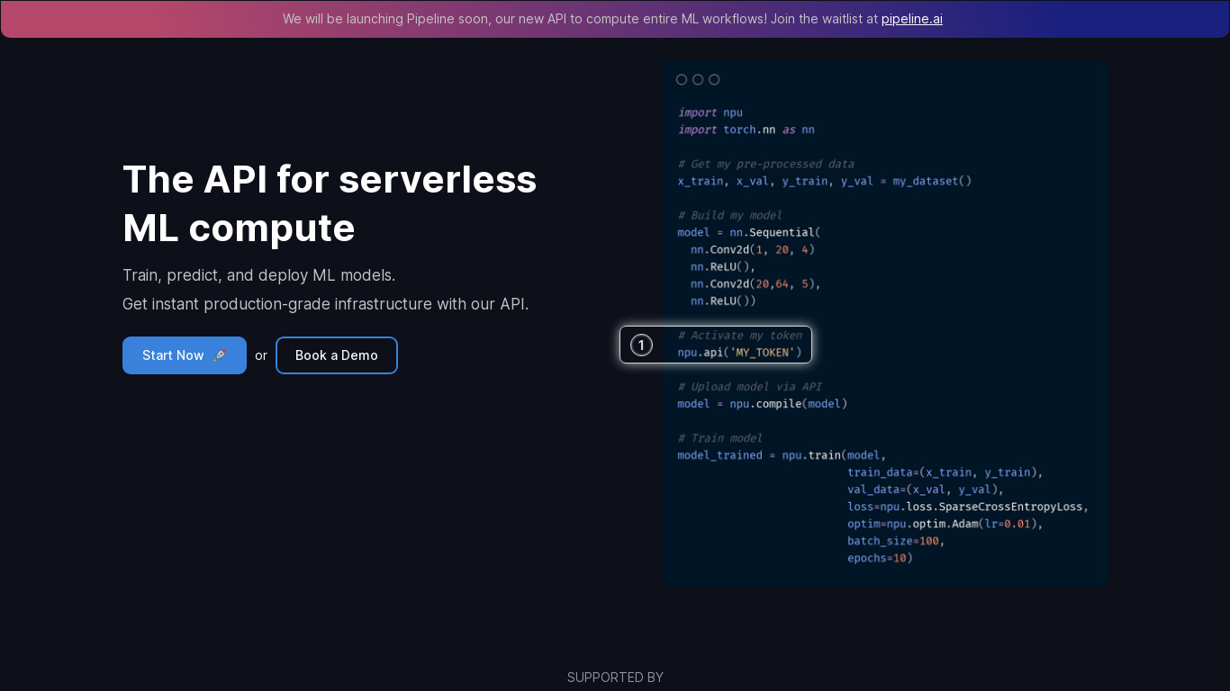 Neuro Ai Landing page