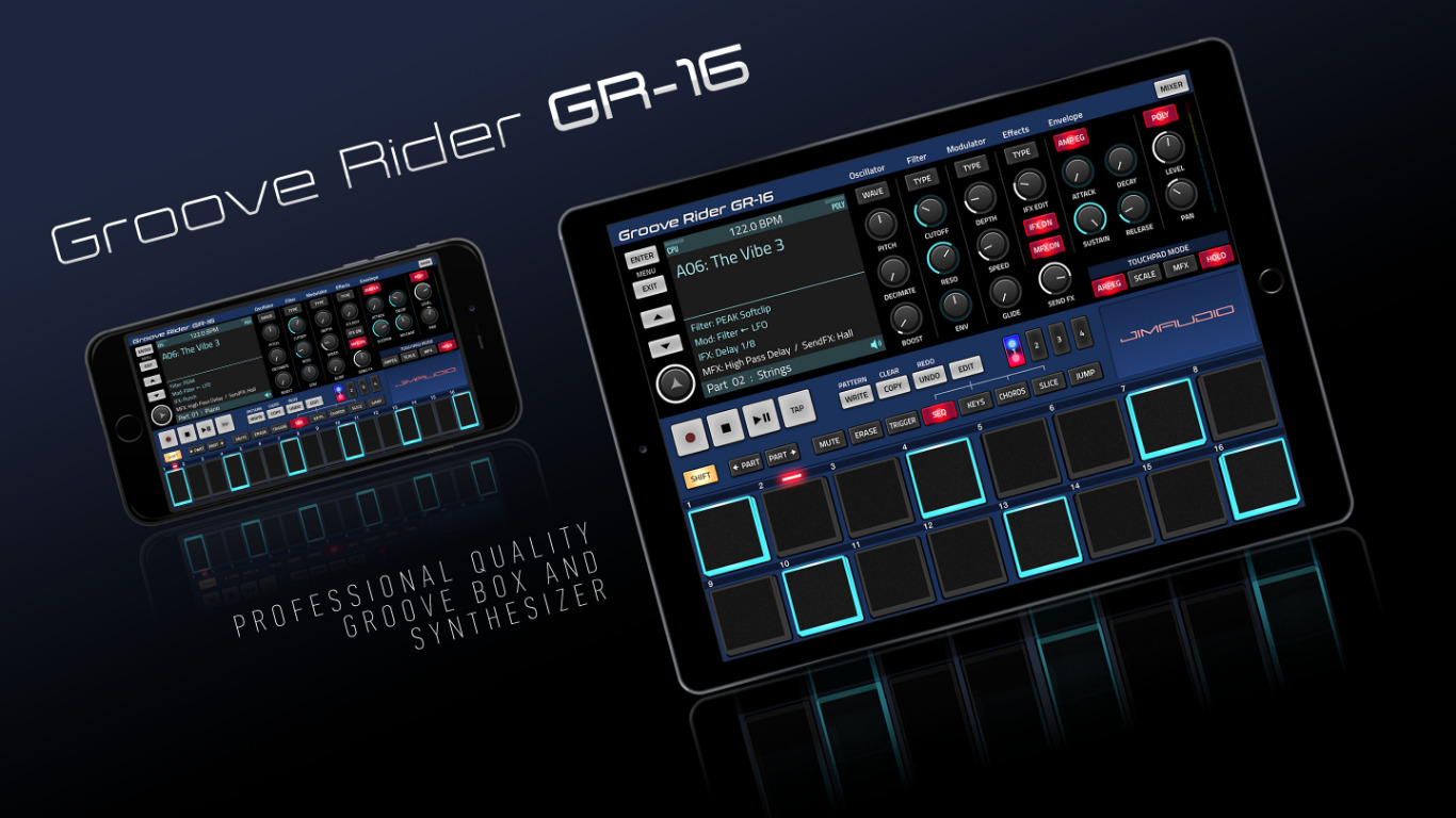 Groove Rider GR-16 Landing page