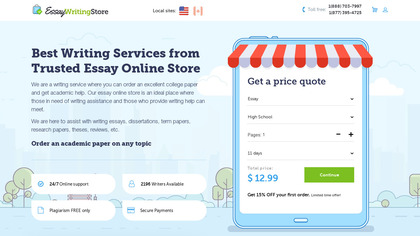 Essay Writing Store image