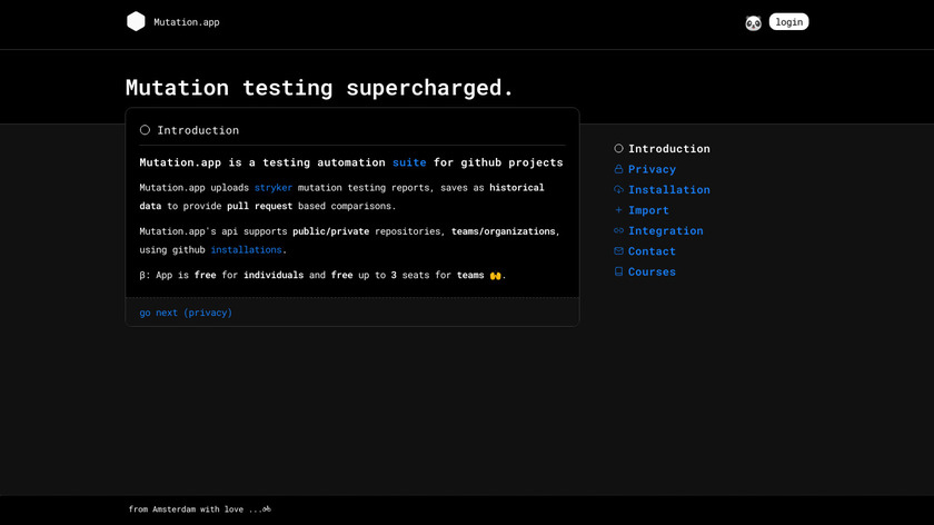 mutation.app Landing Page