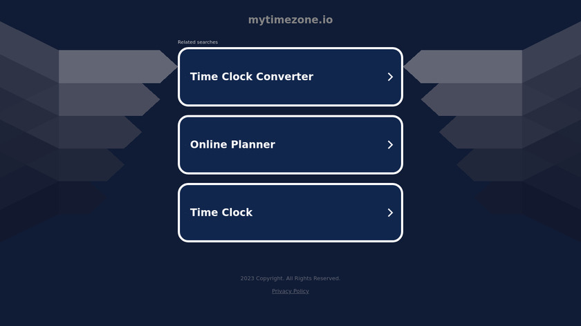 My Time Zone Landing Page