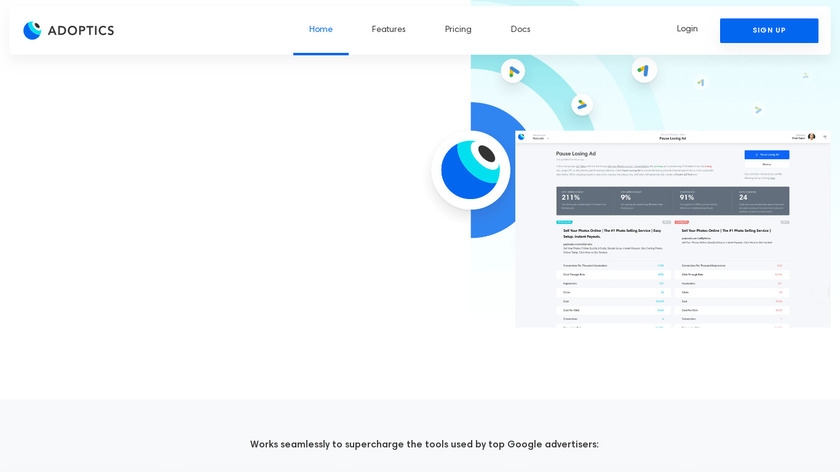 AdOptics Landing Page