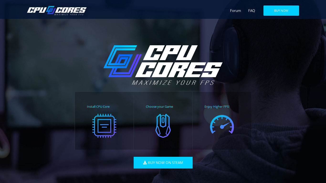 CPUCores Landing page