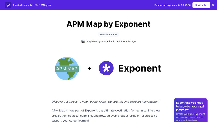 APM Map Landing Page