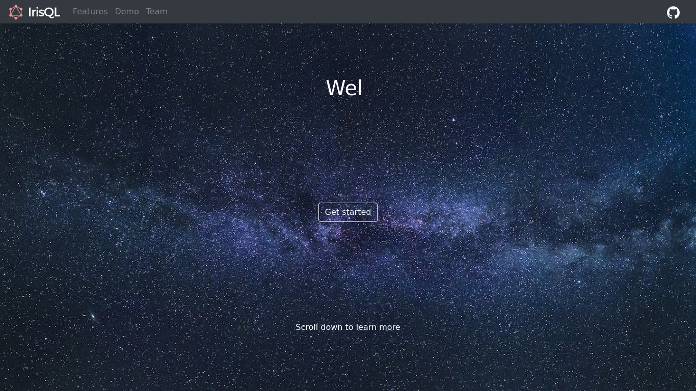 IrisQL.dev Landing page
