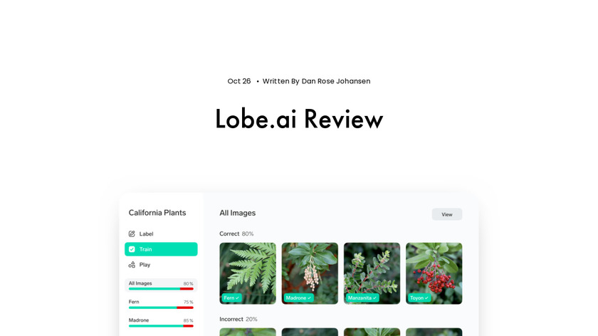 Lobe.ai Landing Page