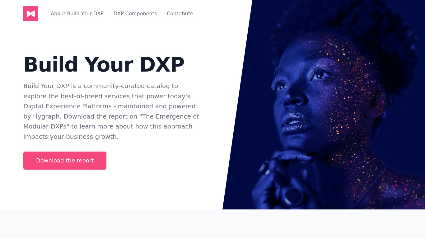 Build Your DXP Landing page