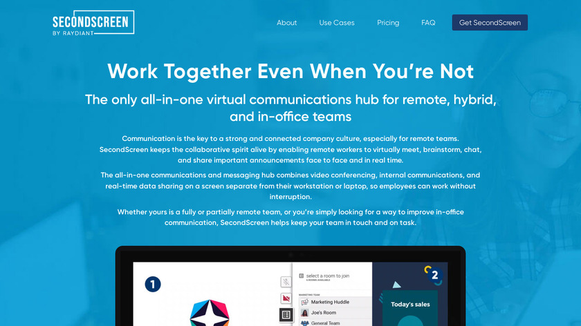 SecondScreen Landing Page