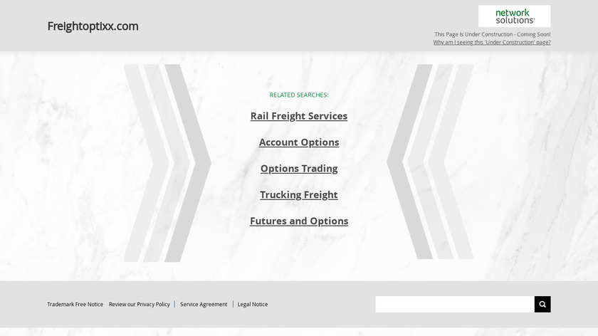 FreightOptixx Landing Page