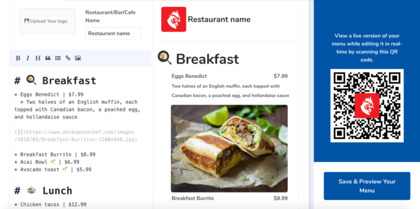 CreateQRMenu.io image