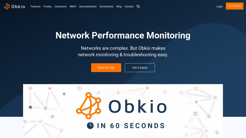 Obkio Landing Page