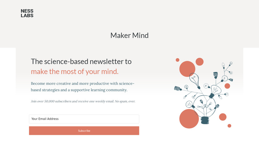 Maker Mind Landing Page