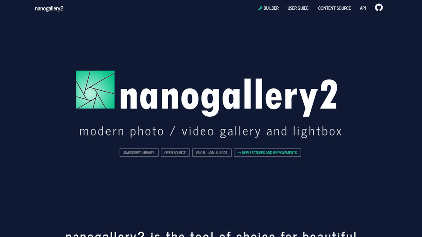 nanogallery2 Landing Page