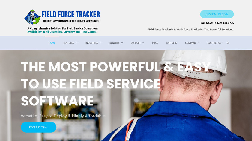 Field Force Tracker Landing Page
