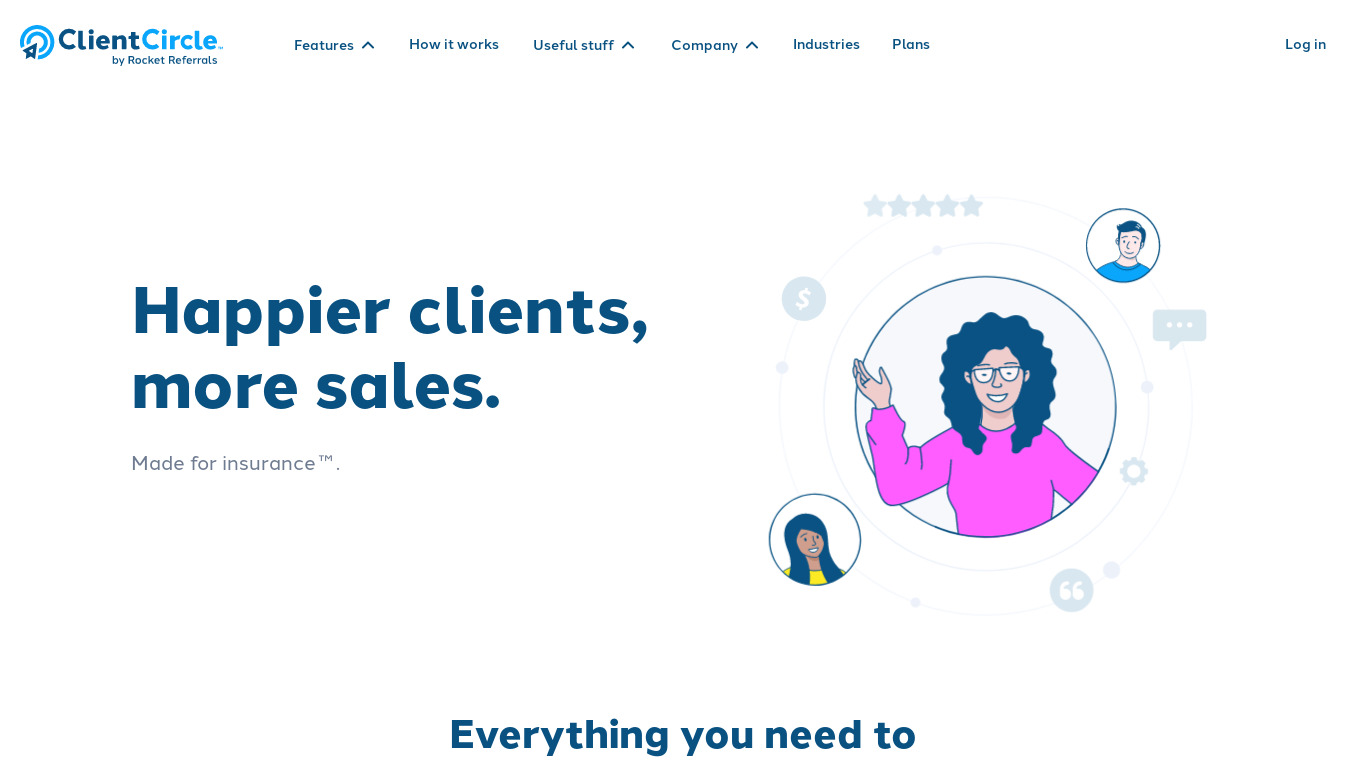 Rocket Referrals Landing page