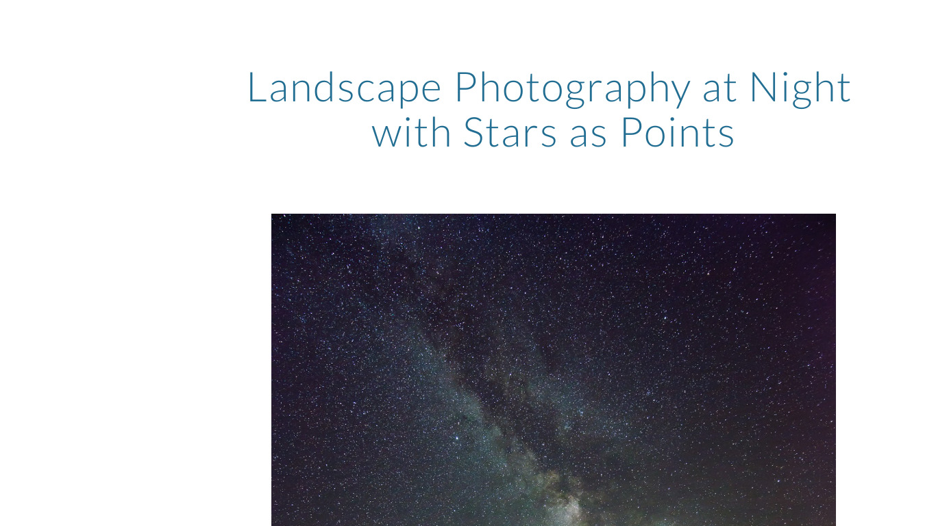 Starry Landscape Stacker Landing page