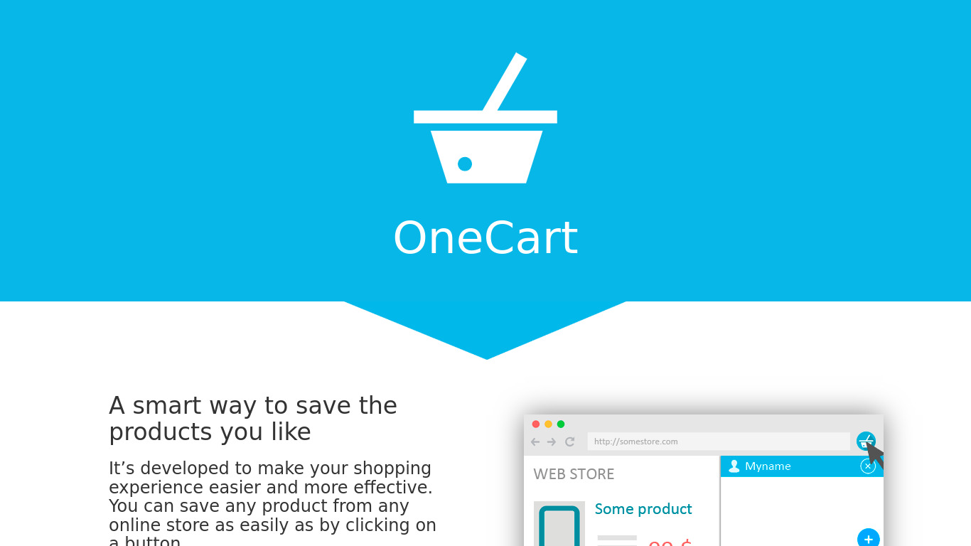 OneCart Landing page