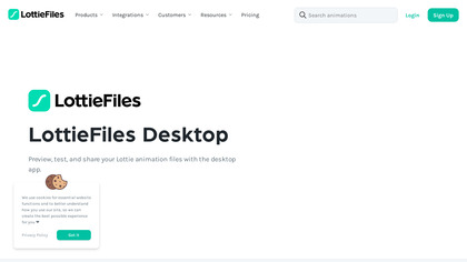 LottieFiles Desktop App for Mac screenshot