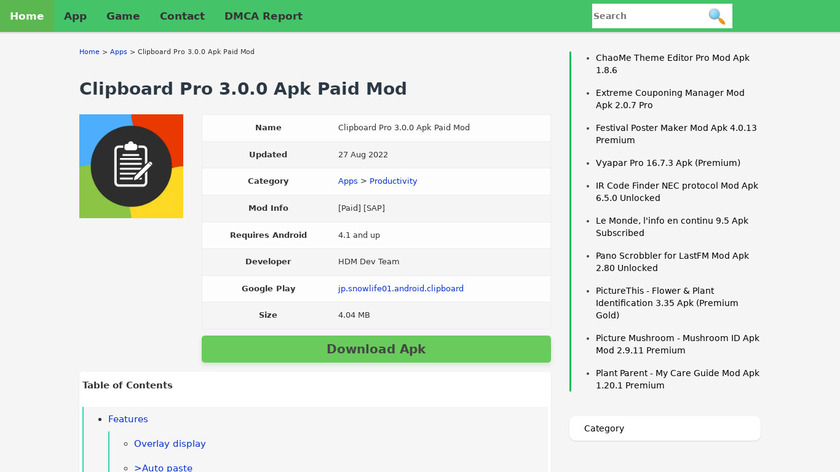 Clipboard Pro Landing Page