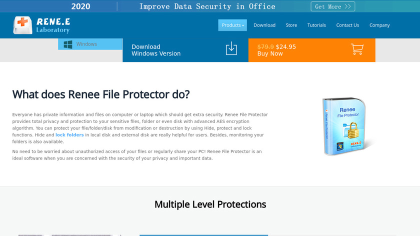 Renee File Protector Landing Page