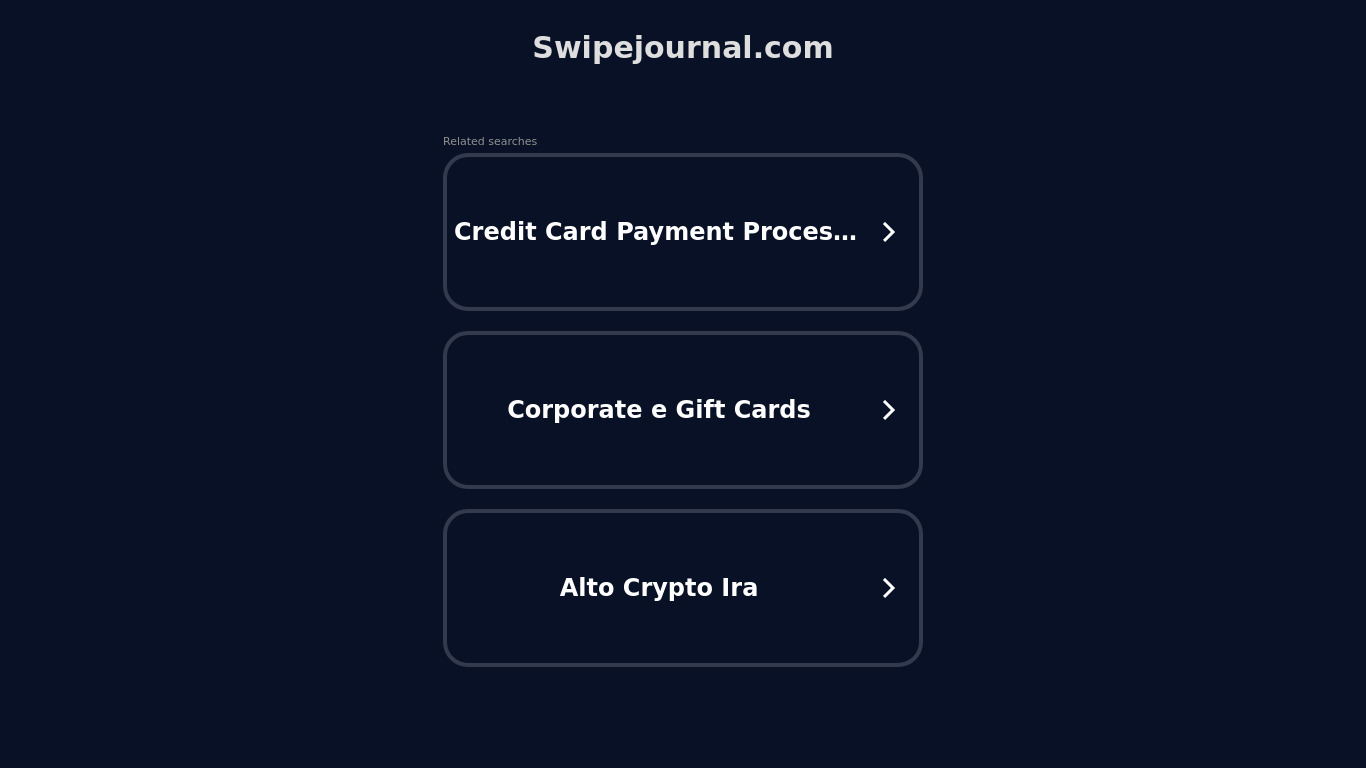 Swipe Journal Landing page