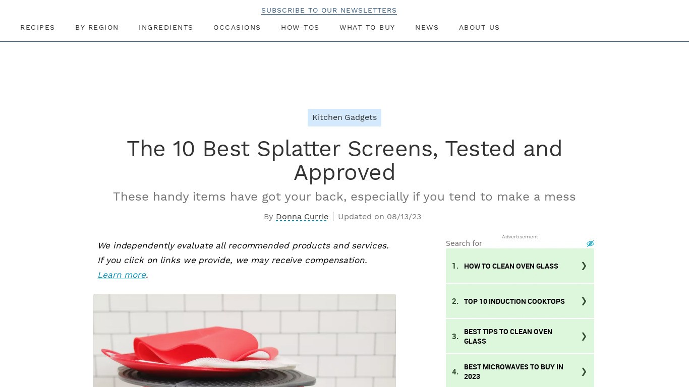 The Splatters Landing page
