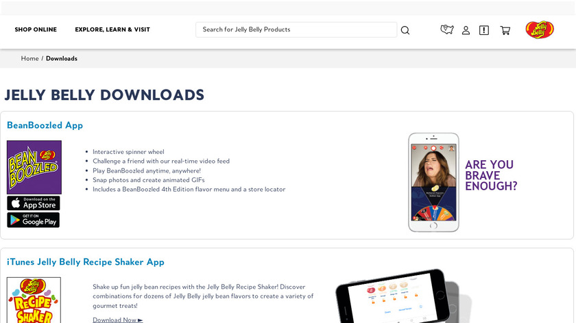 Jelly Belly BeanBoozled Landing Page