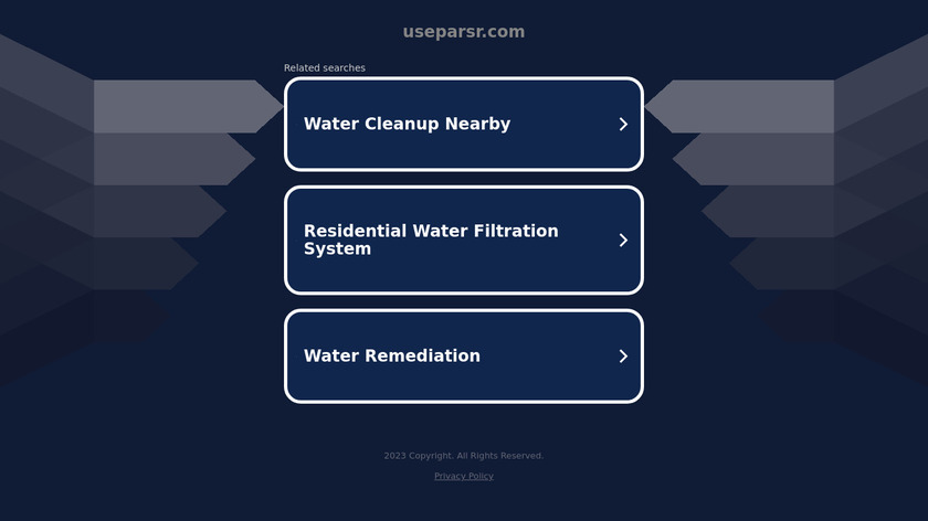 Parsr Landing Page