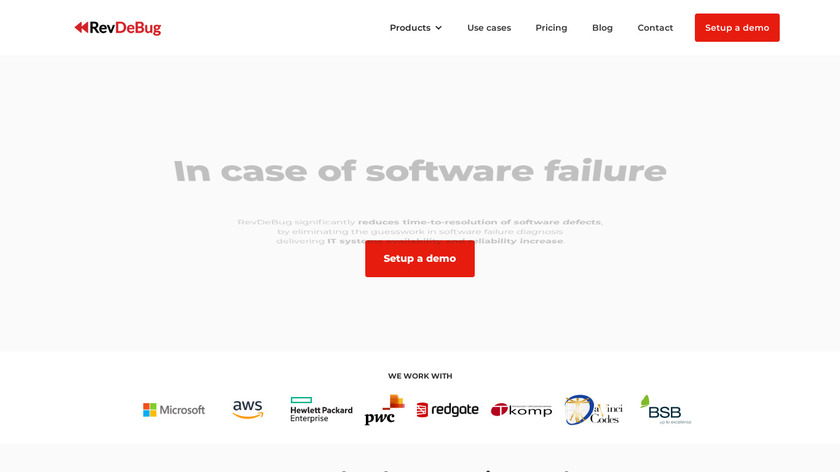 RevDeBug Landing Page