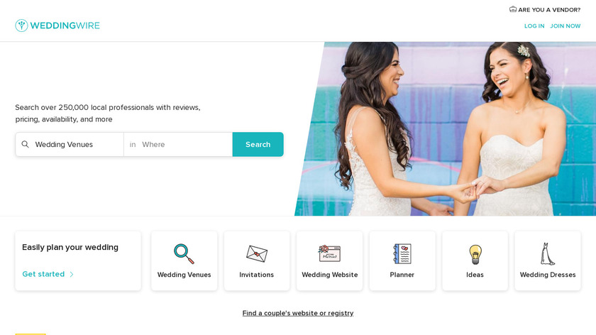 WeddingWire for Pros Landing Page