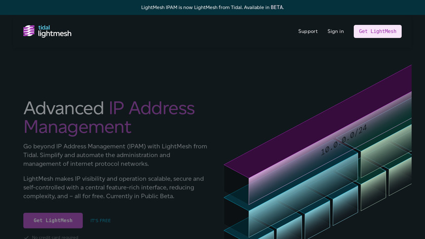 LightMesh IPAM Landing Page