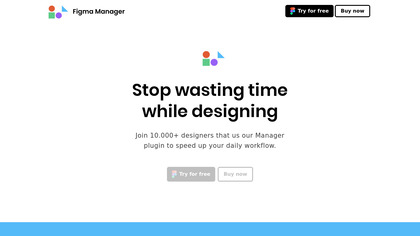 Figma Manager plugin screenshot
