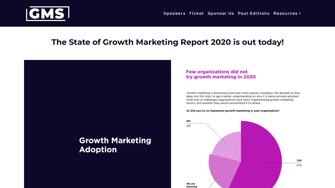2020 The State of Growth Landing page