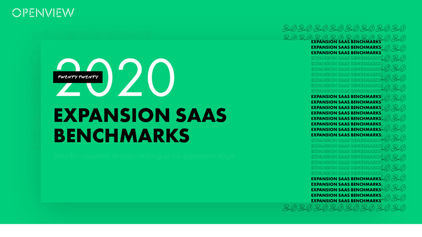 OpenView SaaS Benchmarks Landing Page