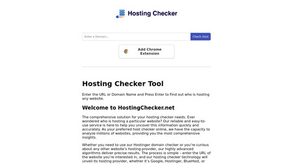 Hosting Checker image