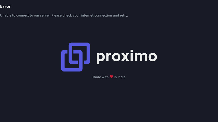 Proximo Landing Page