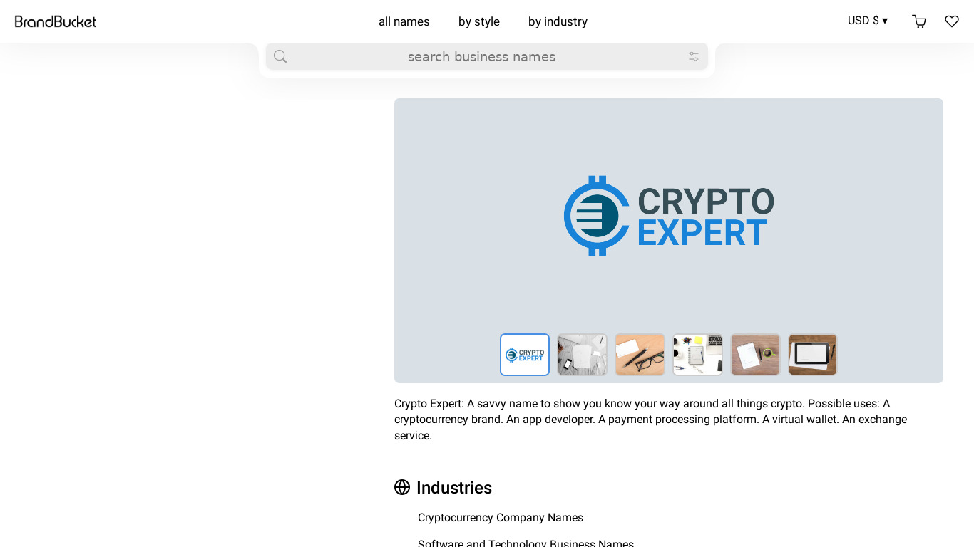 CryptoExpert Landing page