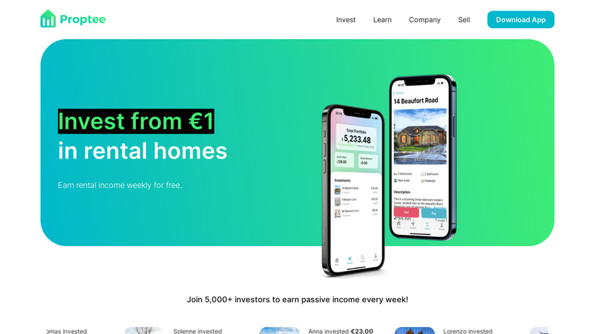 Proptee Landing Page