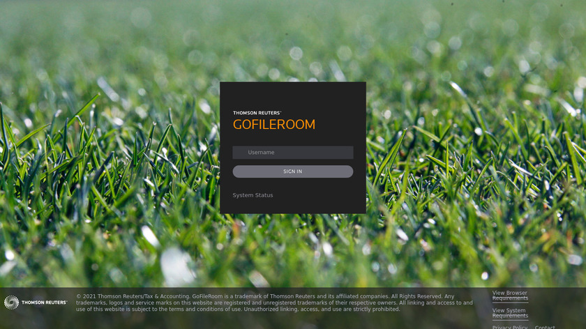 GoFileRoom Landing Page