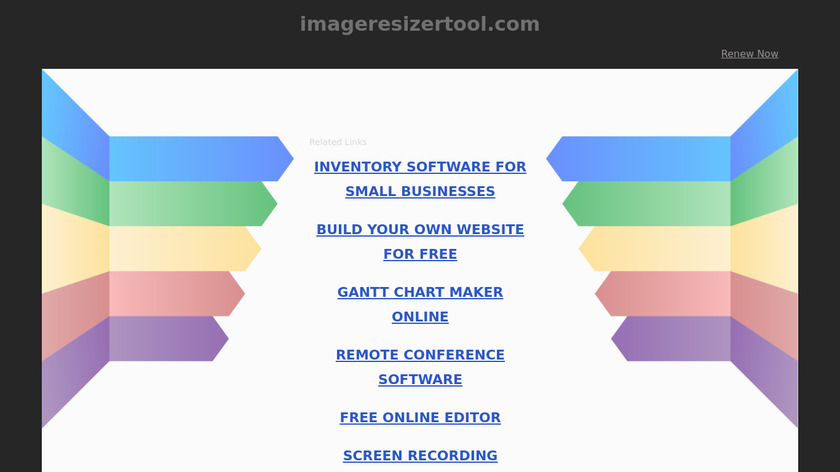 Image Resizer Tool Landing Page