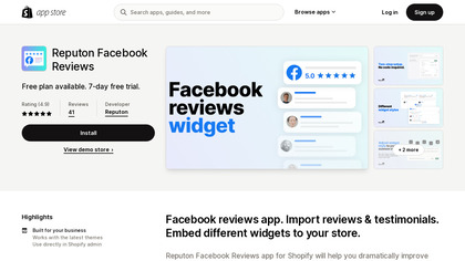 Reputon Facebook Reviews for Shopify image