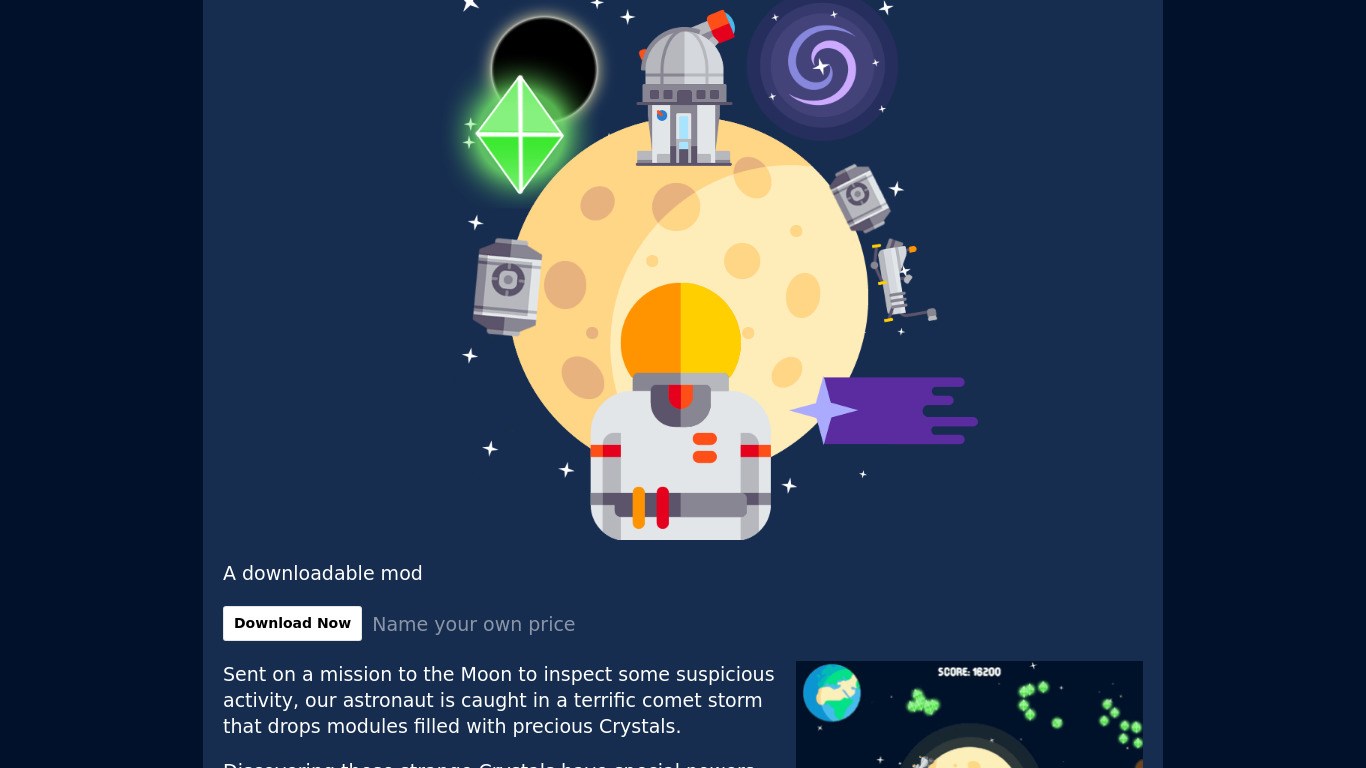 Around The Moon Landing page