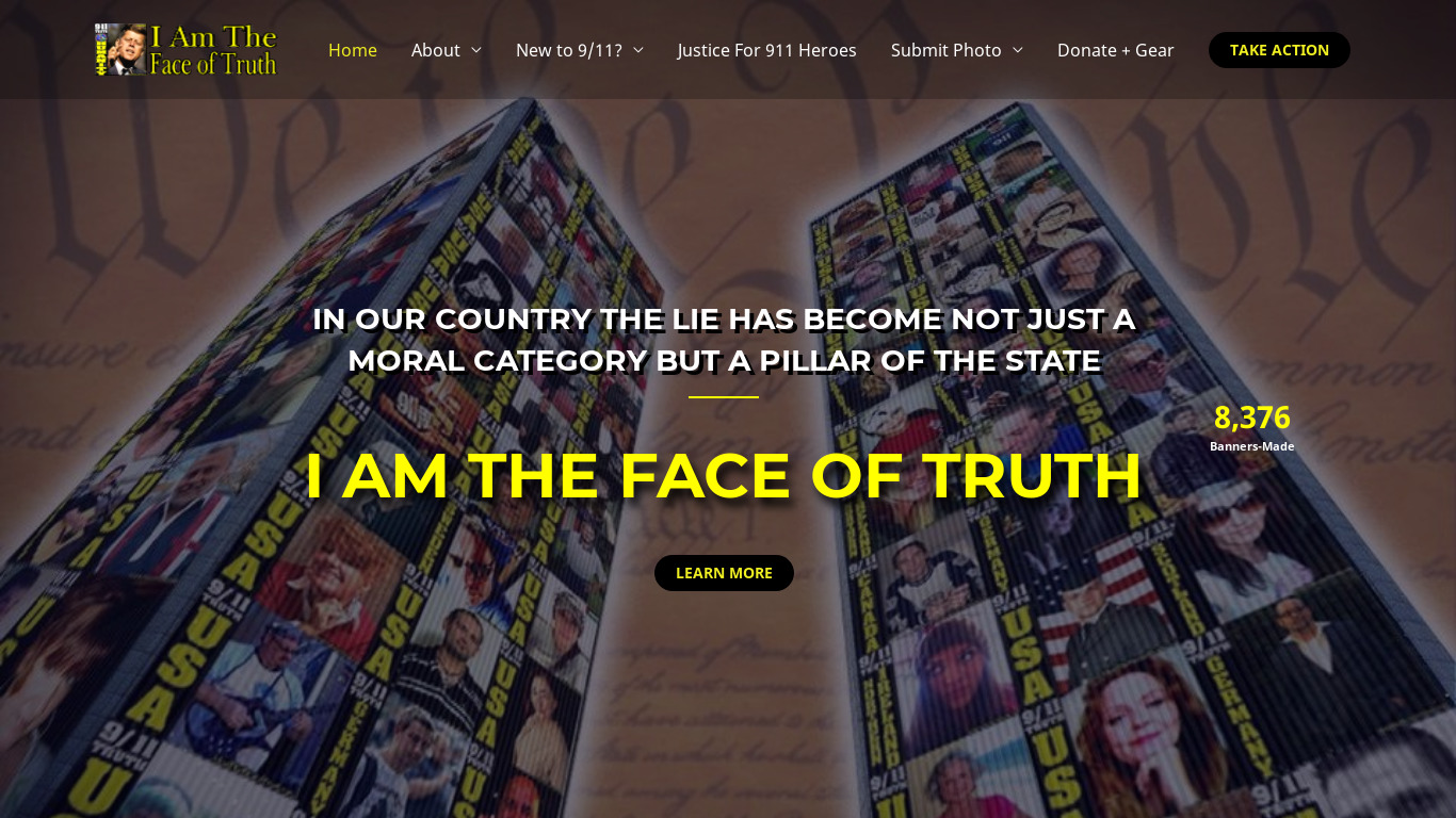Face Truth Landing page