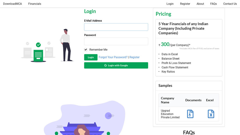 DownloadMCA Landing Page