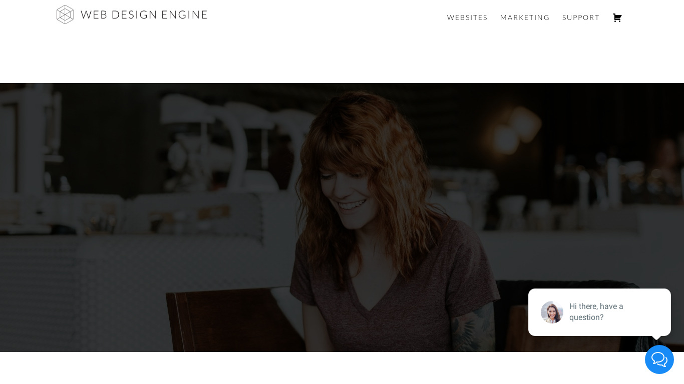 Web Design Engine Landing page