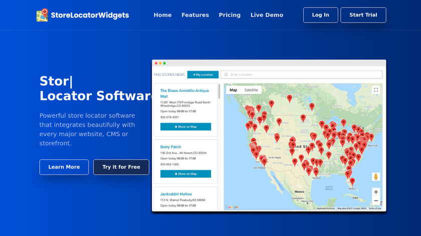 StoreLocatorWidgets Store Locator Landing Page